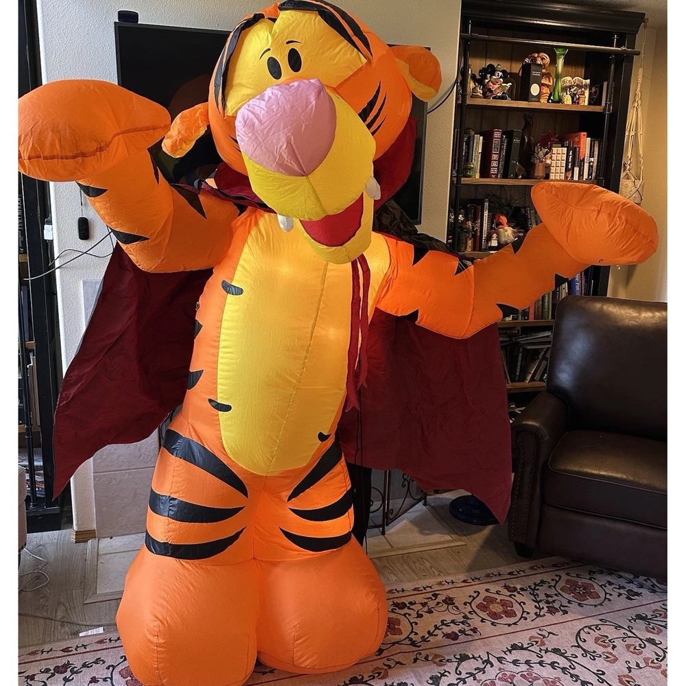 Gemmy Disney Tigger Airblown Inflatable Halloween Over 7 Ft Rare 2003 Read - Picture 1 of 11